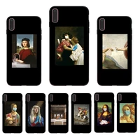soft phone case funny classical oil painting design for iphone xs 11 pro max 12 mini cover x xr 5 5s se 2020 shell 6s 6 7 8 plus