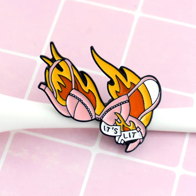 Женские броши бикини с изображением персонажей из мультфильма IT's LIT блестящая