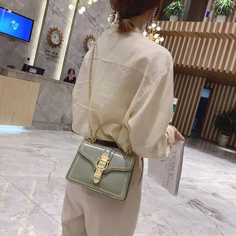 

2020 Fashion Small Square Bags New Women Luxury Handbags Women Bags Designer Panelled Shoulder Crossbody Bag Women messenger bag