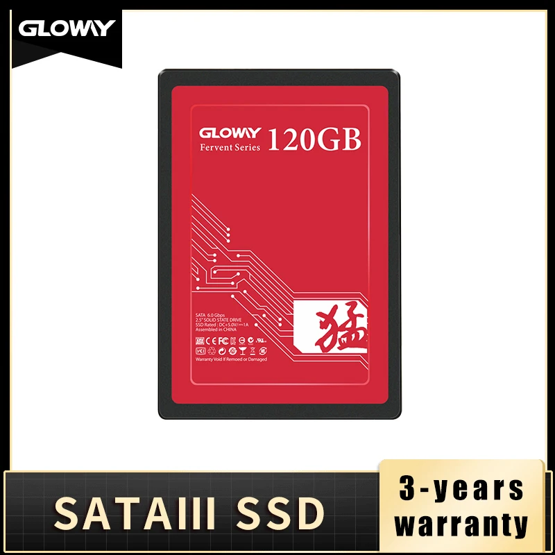 Внутренний твердотельный накопитель GLOWAY SATA III 3 2 5 дюйма 240 ГБ 120 | Компьютеры и офис