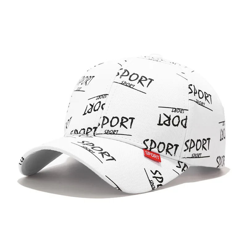 Casual Outdoor Sports Letter Sunscreen Print Baseball Caps Hole Adjustable Hip Hop Hat Soft Top Unisex Women Man Sun Hat