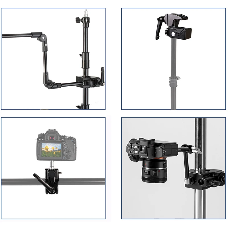 BFOLLOW Super Clamp для стола Magic Boom Arm Mount с 3/8 &quot1/4&quot женской тяжелой фотографией |