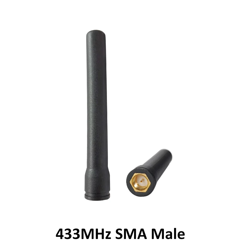 GRANDWISDOM 10pcs 433mhz antenna 3dbi sma male lora antene pbx iot module lorawan signal receiver antena high gain