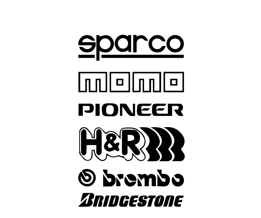 

Fuwo Trading Car Body Sparco Stickers on The Car Funny Window Vinyl Decals Self Adhesive Emblem Waterproof PVC Car Stickers