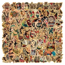 10/50/100PCS Classic Retro Sexy Girl Graffiti Stickers Skateboard Luggage Laptop Guitar Bike Phone Cool Sticker Decal Kid Toy