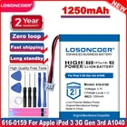 Аккумулятор LOSONCOER 1250 мАч 616-0159 для iPod 3 3G 3-го поколения A1040