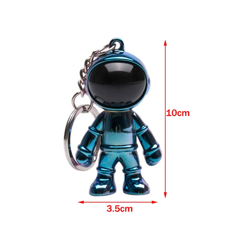 

Handmade 3D Astronaut Space Robot Spaceman Keychain Keyring Alloy Gift For Man Friend Lanyard Key Ring Handbag Pendant Llaveros