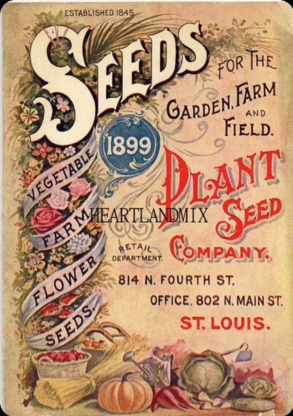 

Vintage Farm the Garden Farm Flowe and Field Metal Tin Sign 8x12 Inch Retro Home Vegetable Fruit Poster Kitchen Wall Decor