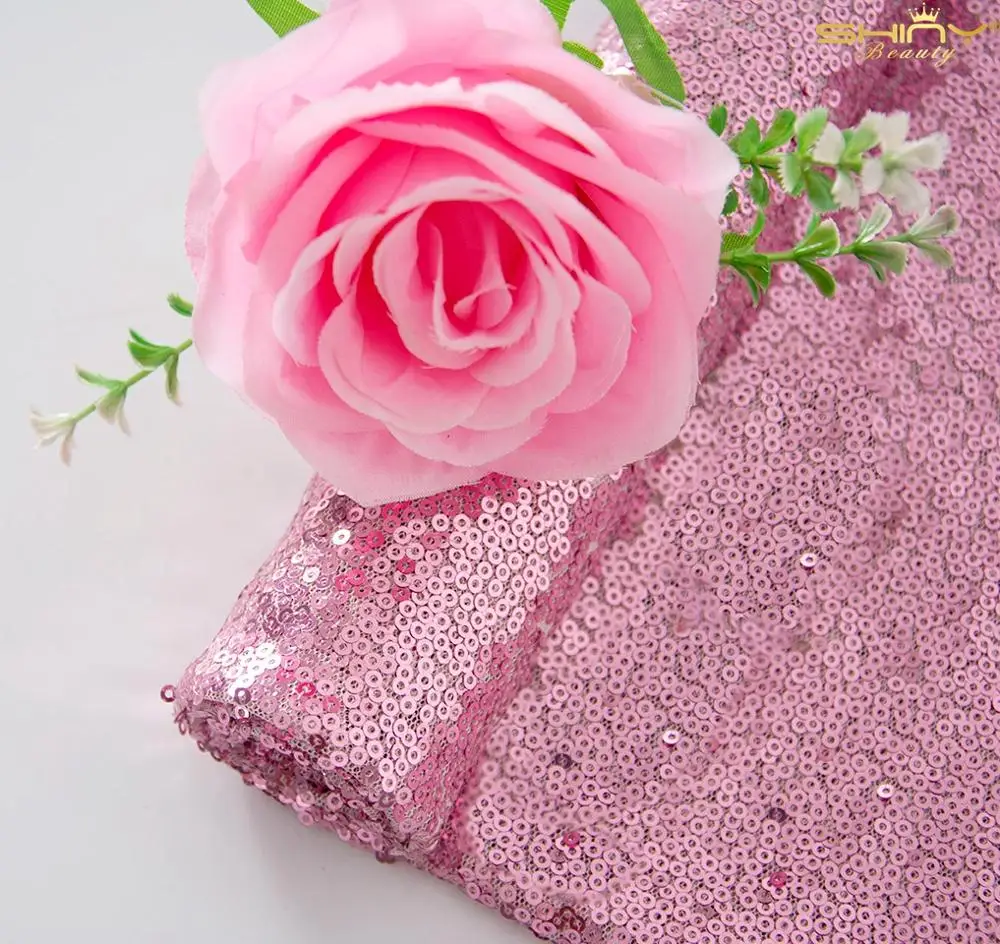 2 ярдов материал с пайетками пастельные Блестки ткань декорации блестящая для