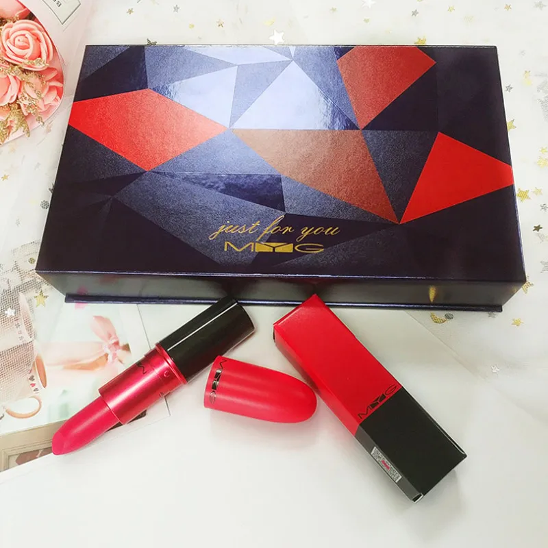 

4pcs/set drop ship lipstick set cosmetics lips makeup set Lasting-long lipstick set nutritious red purple lipstick