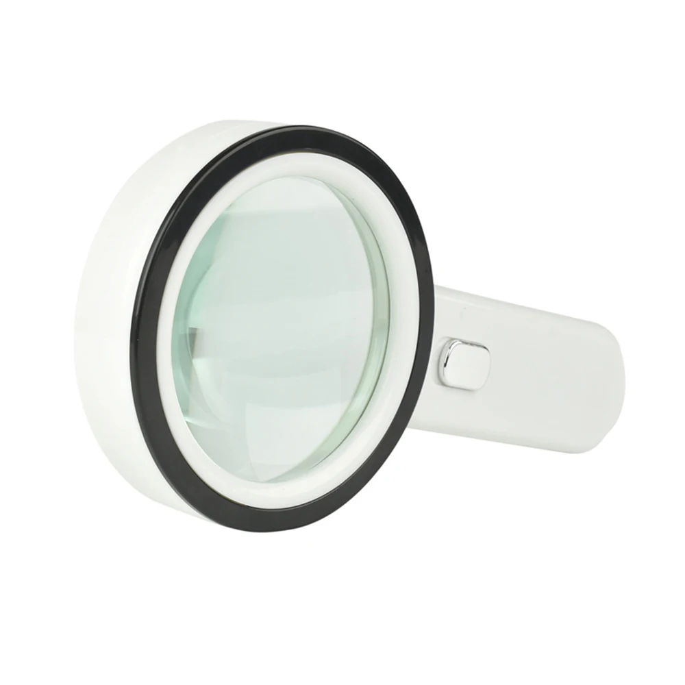 

Handheld Magnifier High Definition with 13X Lights Lamp High Power for Map Reading Identification Phone Repairing Amplifier