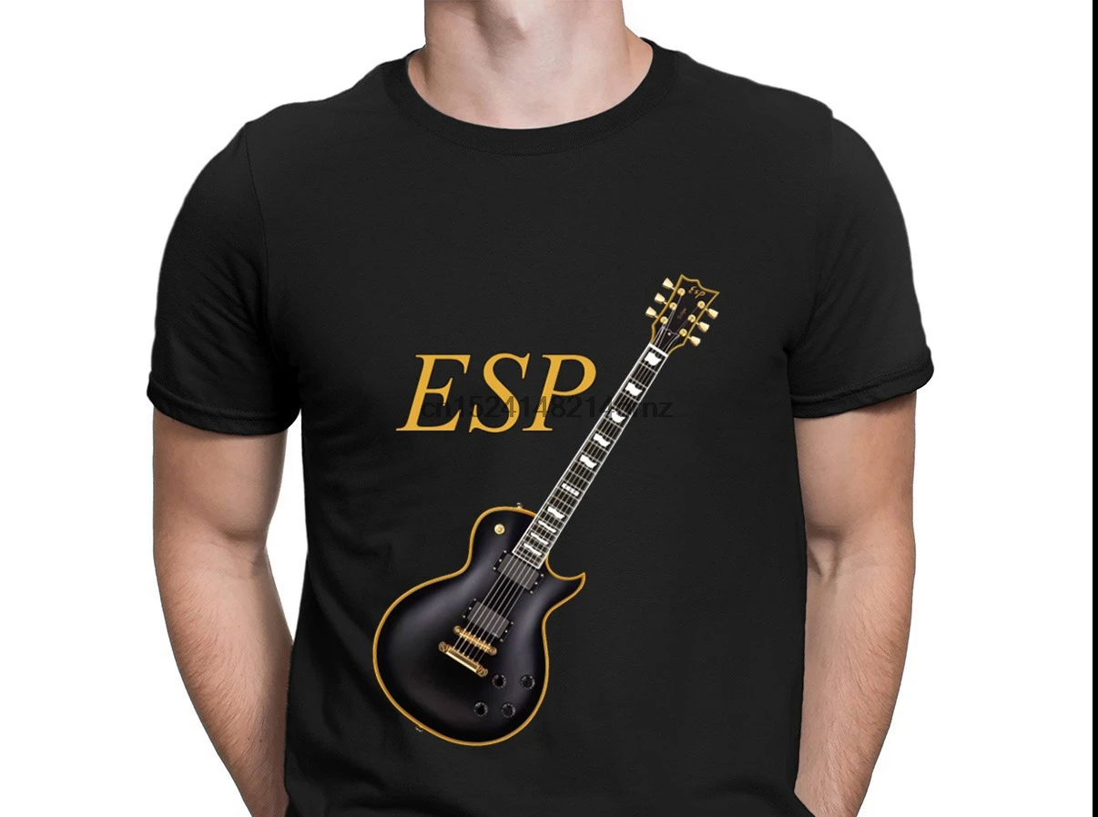 

Guitar Esp T Shirt Websites Designs Classic Hip Hop Mens Streetwear Shirt Famous Trend Funny Shirts Crew Neck