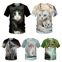 fashion design new cool t shirt for men and women 3d printing cute cat short sleeved top t shirt mens casual top t shirt xs 5xl