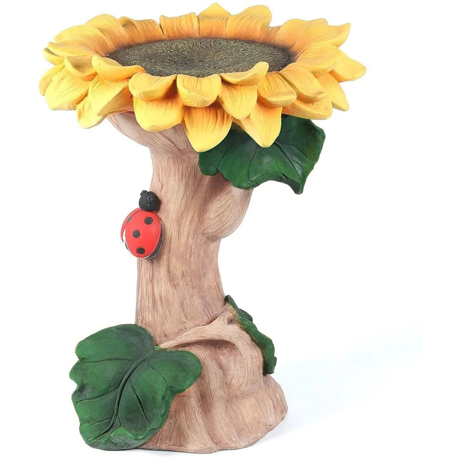 

Exquisite Sunflower Flower Bird Baths Bird Feeder Garden Resin Decoration Water Garden Decoration Bird Bath Fountains