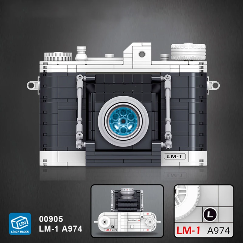 Lin 00905 портативная винтажная цифровая камера модель научной коллекции мини-блоки