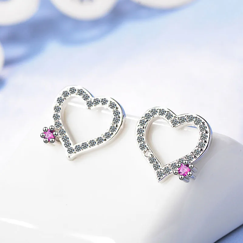 Женские серьги гвоздики MEETSOFT модные из стерлингового серебра 925 пробы с