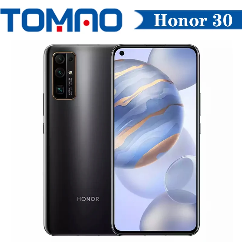Honor 30 5G смартфон 50x цифровой зум 6 ГБ 8 Оперативная память 128 Гб 256 Встроенная 4000 мА/ч