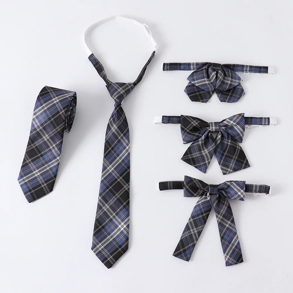 

Cute Ladies Bowtie Collar Butterfly College Style Striped Bow Tie Women's Simple Student Cosplay JK Uniform Goth Accessories