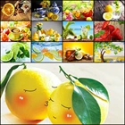 Алмазная 5D картина сделай сам, вышивка крестиком с фруктами, картины стразы, лимонная мозаика, алмазная вышивка, полное круговое украшение для кухни