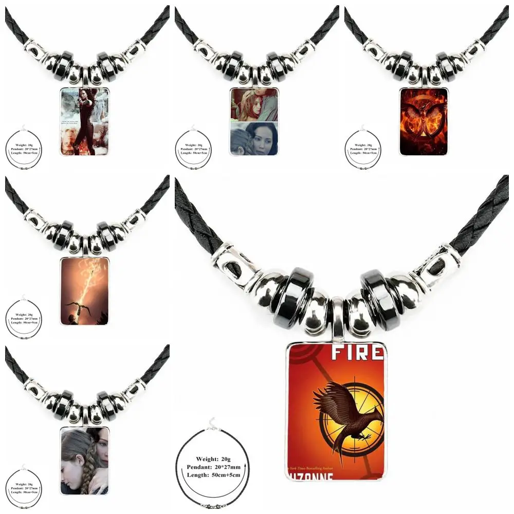 Harajuku ювелирные изделия черный кожаный шарик стеклянный кабошон для кулона колье