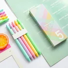 Мохамм 0,5 мм конфетных цветов гелевая ручка для офиса школьные принадлежности для студентов канцелярские принадлежности (5 шт.упак.)