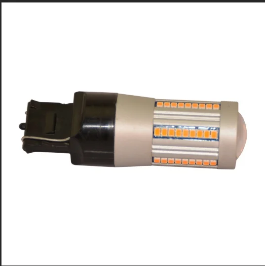 

2Pcs Car 7440 LED No Hyper Flash White Amber 66SMD T20 W21W S25 1156 BA15S BAU15S LED Bulb For Turn Signal Lights