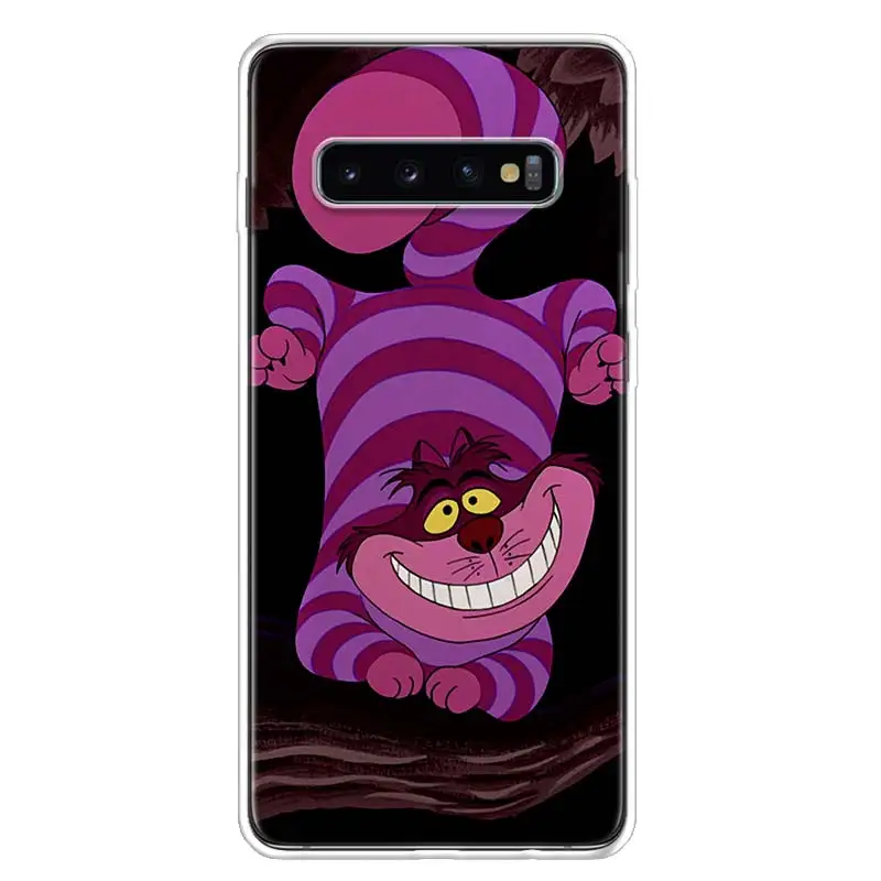 

Cheshire Cat Cover Phone Case For Samsung Galaxy S10 S20 Ultra Note 10 9 8 S9 S8 Plus Pro Lite S7 S6 J4 J6 J8 + Coque