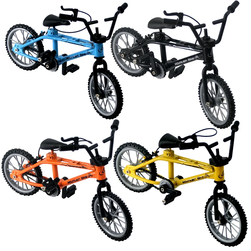 1 Pcs Finger BMX Bicycle Flick Trix Deck set Extreme Sports Functional Mountain Model Alloy Gadgets Novelty Gag Toys  Mini Bikes