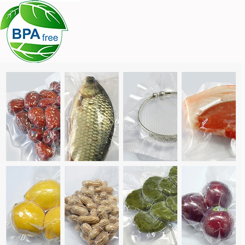 5 рулонов/партия пакеты для вакуумной упаковки продуктов 12 + 15 20 25 28 см * 500 | Бытовая