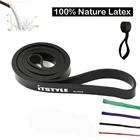 Эластичные ленты 41 дюйм, натуральные латексный эспандер, для фитнеса, подтягивания, укрепления мышц, 208 см