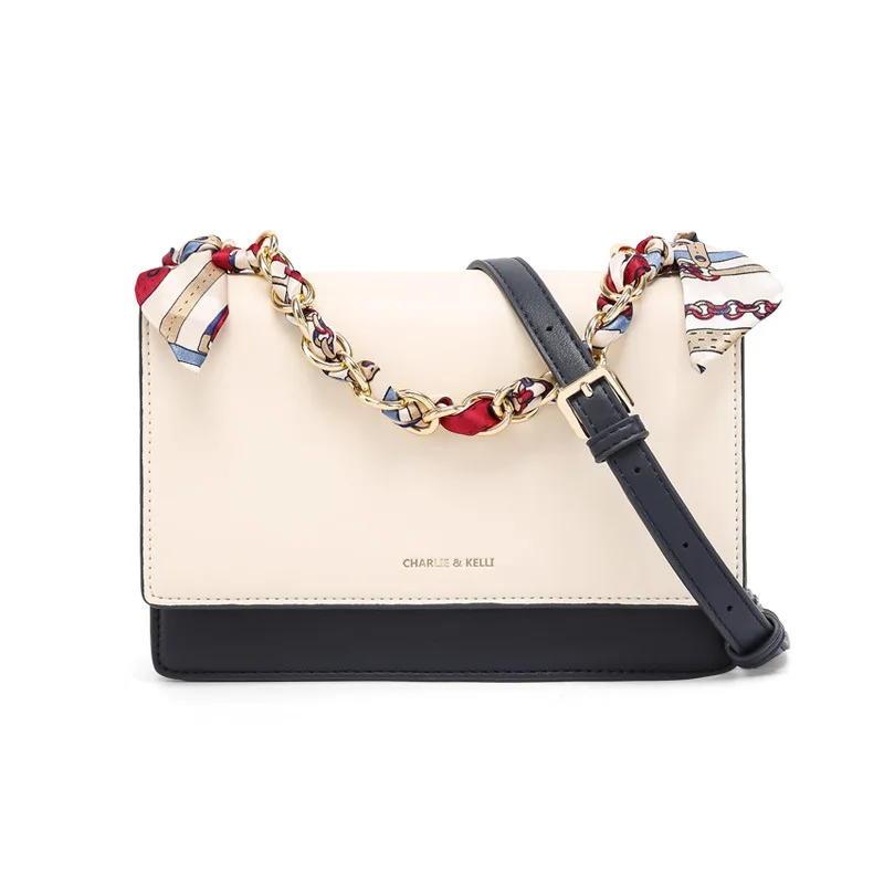 

2021New Small Female Bag Trend Chain Matching Scarf Shoulder Bags Fashion Versatile Portable Messenger Women Flap Crossbody PU