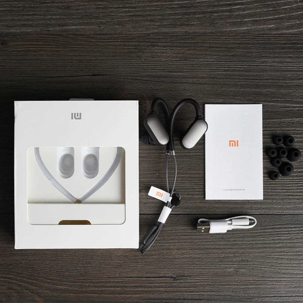 Оригинальные спортивные Bluetooth наушники Xiaomi Mi 4 1 музыкальные с микрофоном IPX4