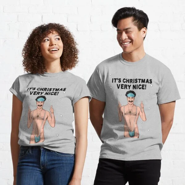 Классическая футболка Borat Christmas Merch|Мужские футболки| |
