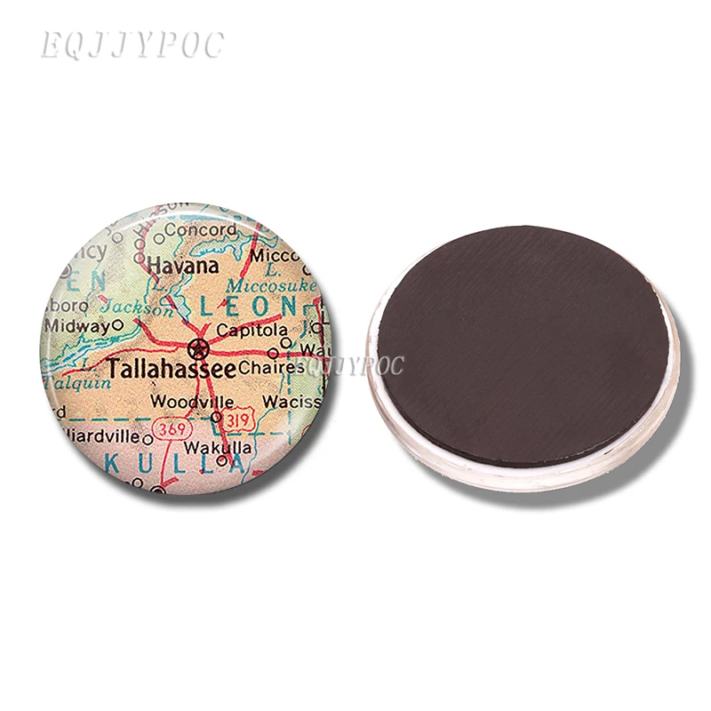 PACK OF 3 Магнит на холодильник Arizona Idaho Colorado Tahiti Австралия Перт Дания карта 30 мм магниты на холодильник наклейки на холодильник домашний декор - Цвет: PACK OF 3
