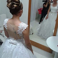 Wuzhiyi Vestido de Noiva Casamento ТРАПЕЦИЕВИДНОЕ свадебное платье высокого качества trouwjurk Бисероплетение Китай Свадебные платья Matrimonio свадьба