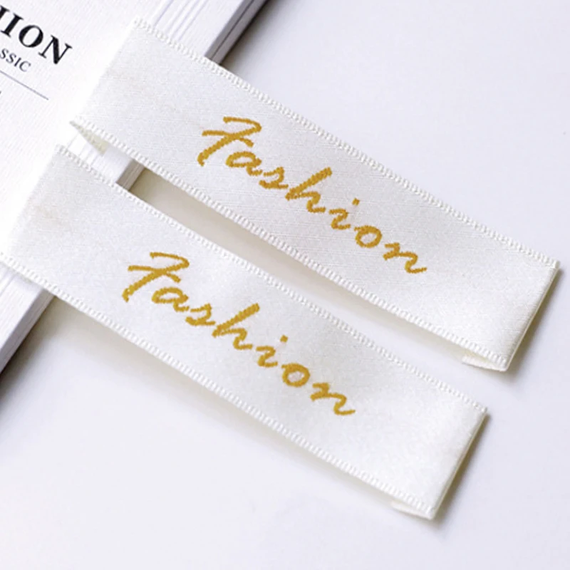 100 шт./лот этикетки для одежды ручной работы/этикетки одежды/тканые