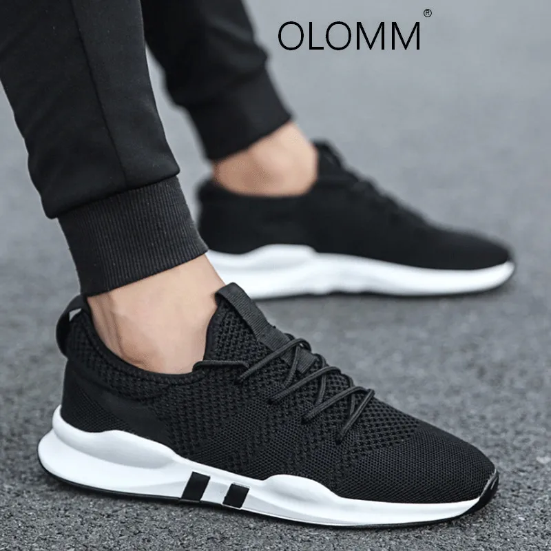 

2019 Spring New Sports Mens Fashion Korean Running Shoes Flying Woven Soft Bottom Shoes Zapatos De Hombre