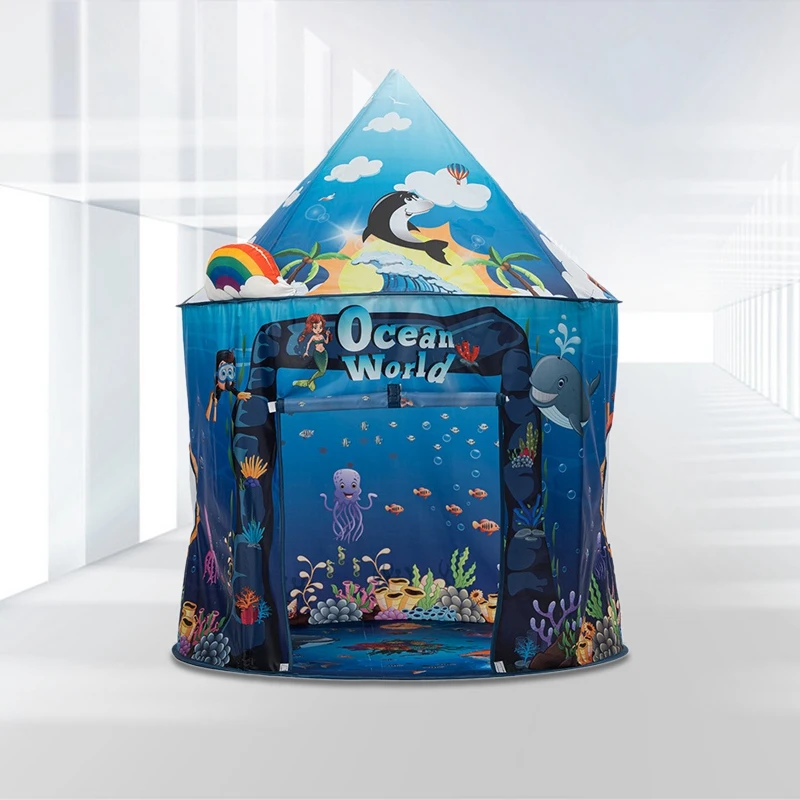 

Kids Tent Kids Play House Children Tente Enfant Portable Baby Play House Kids Toys Sea Play House for Kids Gifts