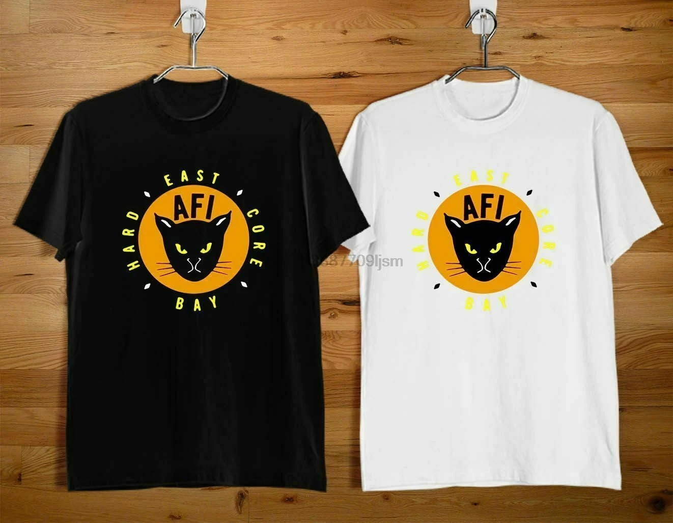 Новинка черно-белая рубашка с логотипом AFI EAST BAY KITTY американский размер S-XXXL ZM1 |