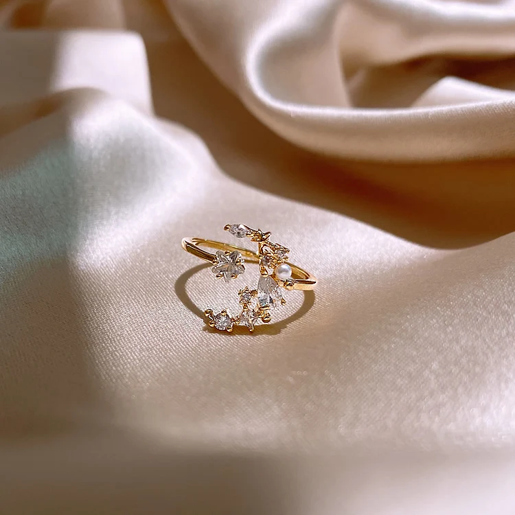 Женское кольцо из меди с цирконием wproduby