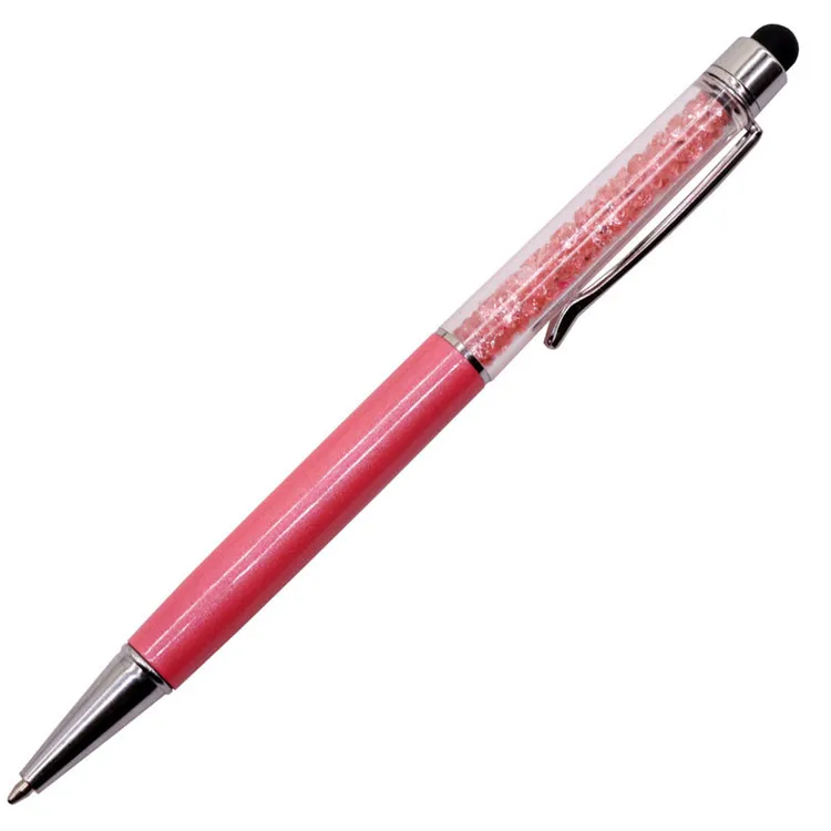 Capacitor pink 100 шт. металлическая Хрустальная шариковая ручка Конденсатор наконечник 0,7 мм синий запасной ручка длина 145 мм десять цветов ручка стержень дополнительные школьные принадлежности - Цвет: Capacitor pink