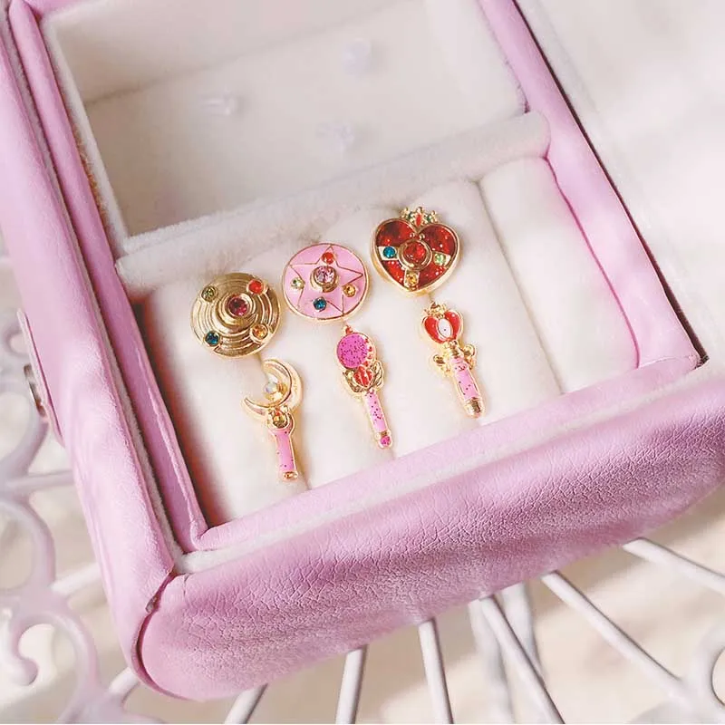 1 пара компактные серьги-гвоздики с кристаллами | Украшения и аксессуары