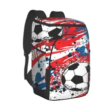Refrigerator Bag France Football Sport Ball Soft Large Insulated Cooler Backpack Thermal Fridge Travel Beach Beer Bag