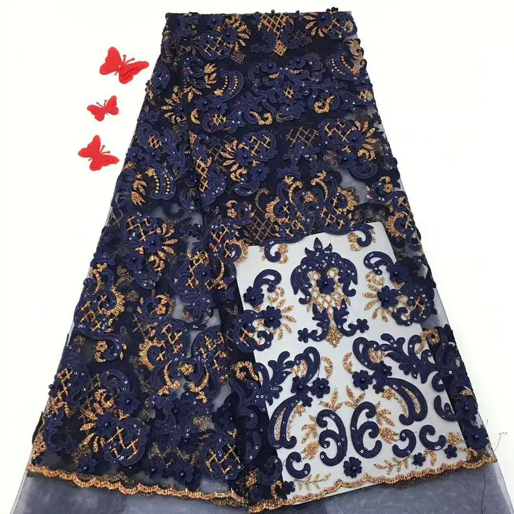 Latest High Quality African Stones Tulle Lace Fabric 2020 French For Wedding Nigerian Material | Аксессуары для одежды