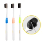 Ультраплотная зубная щетка с щетиной ультратонкое бамбуковое древесное волокно мягкий уход за полостью рта для беременных чувствительных десен с чехлом для путешествий 160 г