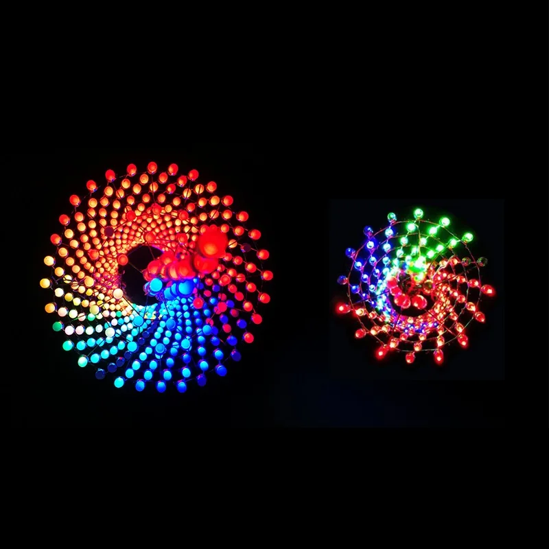 Kopen Kleurrijke Canton Tower Elektronische Diy Kit 32 Lagen * 32 Kolommen Led Licht Kubus Bluetooth-Compatibel Muziek Ppectrum Spelers