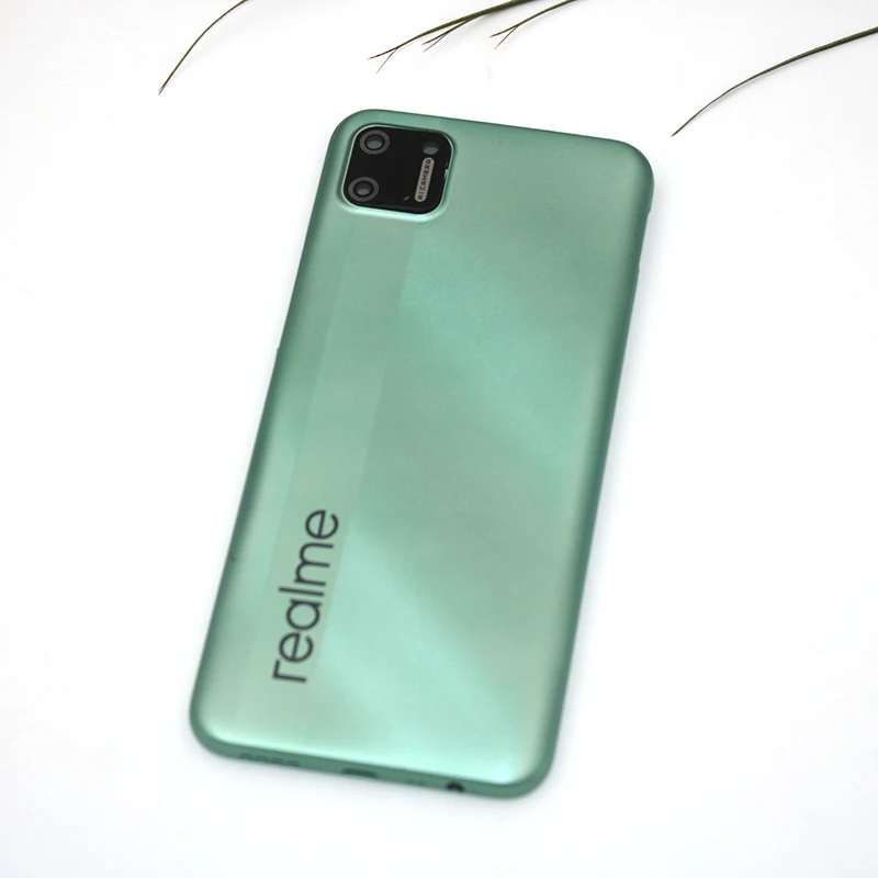 

6.5 inch For OPPO Realme C11 2020 Back Battery Cover Door Housing case Replacement parts With Camera Glass Lens + Side Button