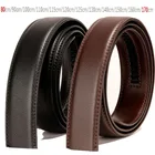 Дизайнерские двойные кожаные ремни без пряжки шириной 3,5 см, дизайнерские ремни для мужчин, ремень для тела