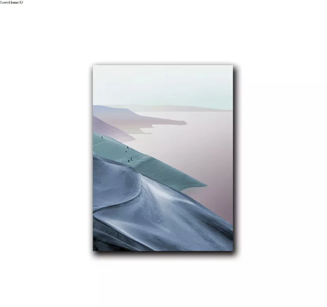 

Natural Scenery Landscape Sea Modern Art Fashionable And Beautiful Leisure Room decoration Frameless Canvas Oil Painting Poster