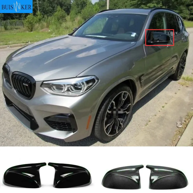 

Для BMW X3 G01 X4 G02 X5 G05 2018 2019 обновление M Style Крышка для зеркала из углеродного волокна X3M Look крышка зеркала заднего вида